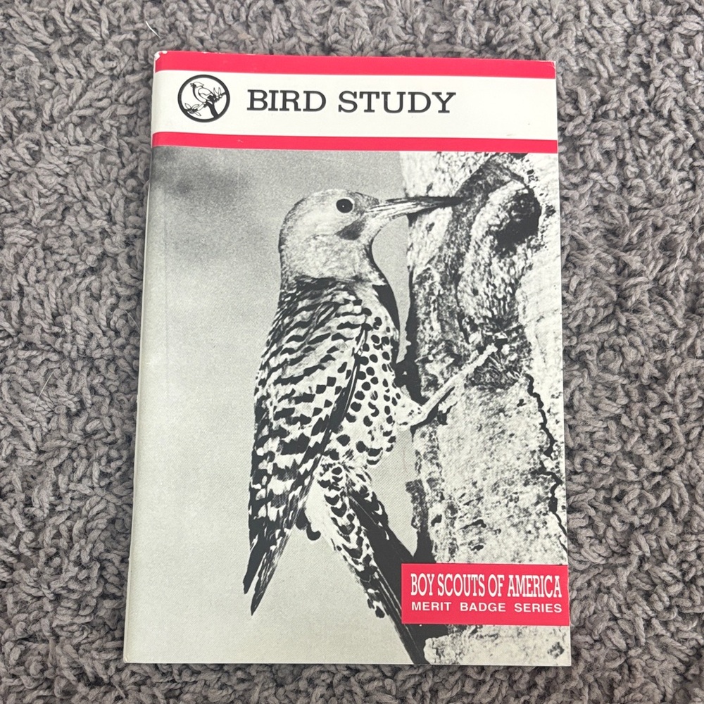 Bird Study Handbook - Boy Scouts of America Merit Badge Red Accent